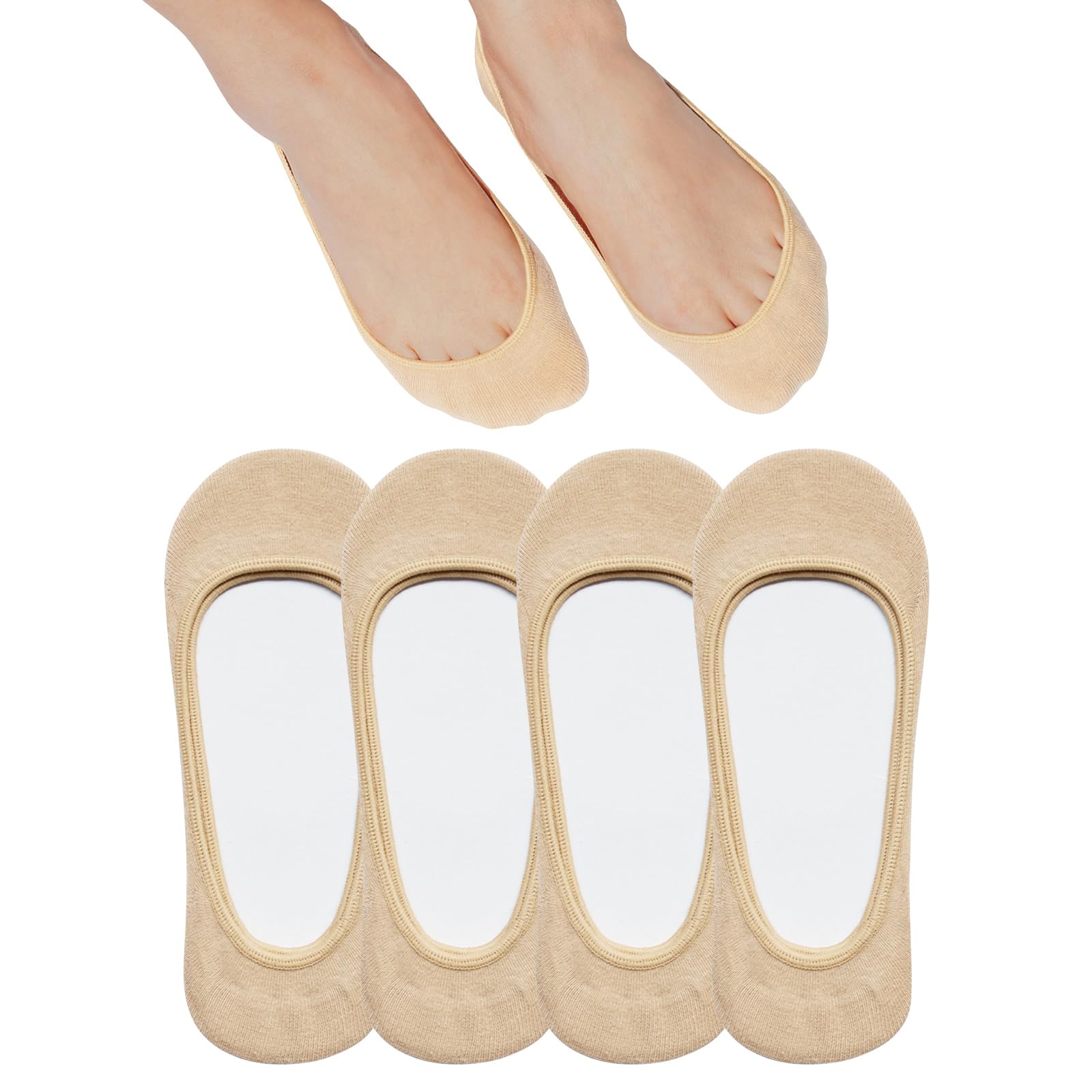 SIXDAYSOX low-cut socks for women invisibly tucked under flats and sneakers.