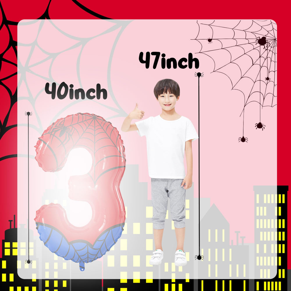 SIXONEAIEN self-sealing spider-number balloon 3 for quick setup and cleanup.