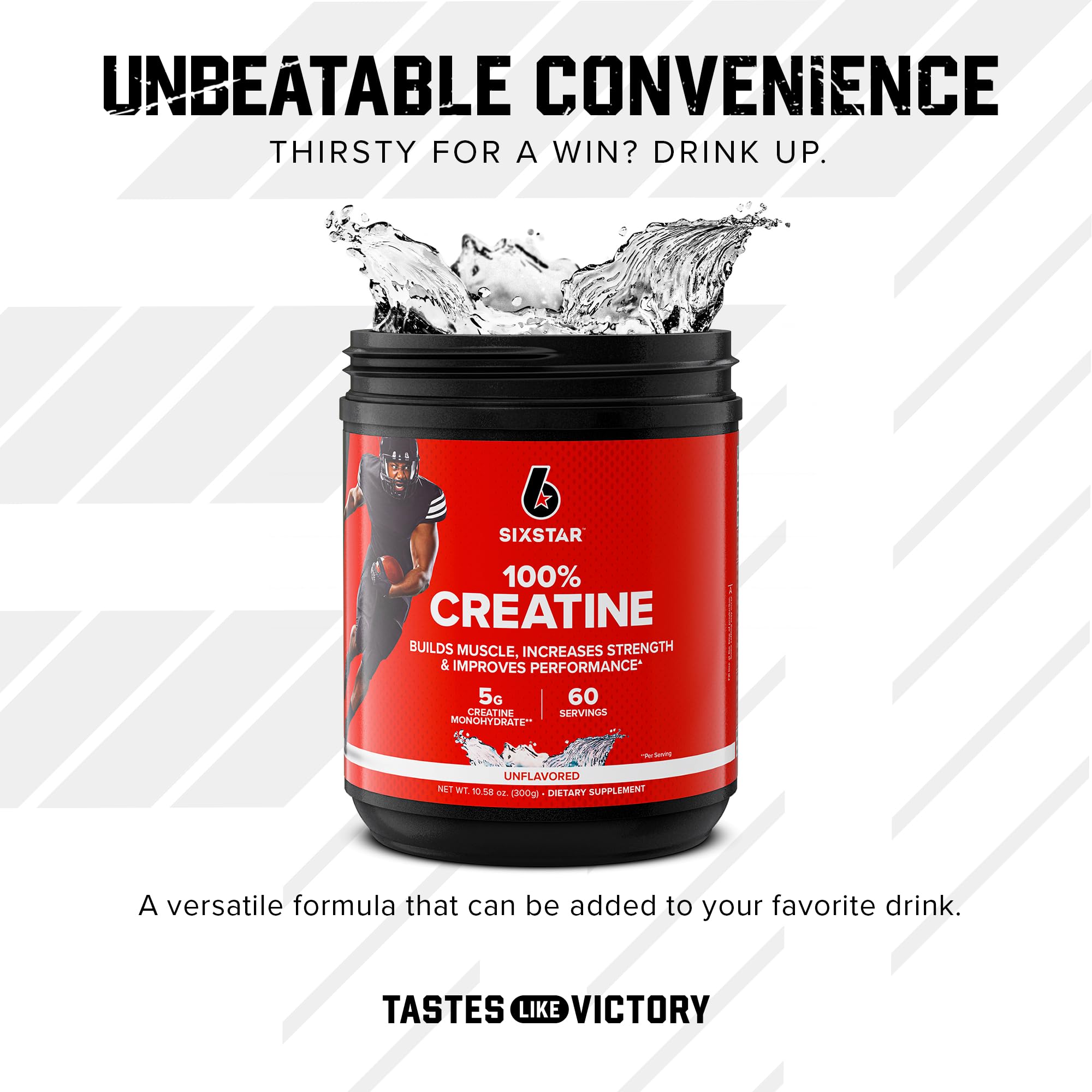 Six Star Creatine powder post-workout shake fuel and recovery.