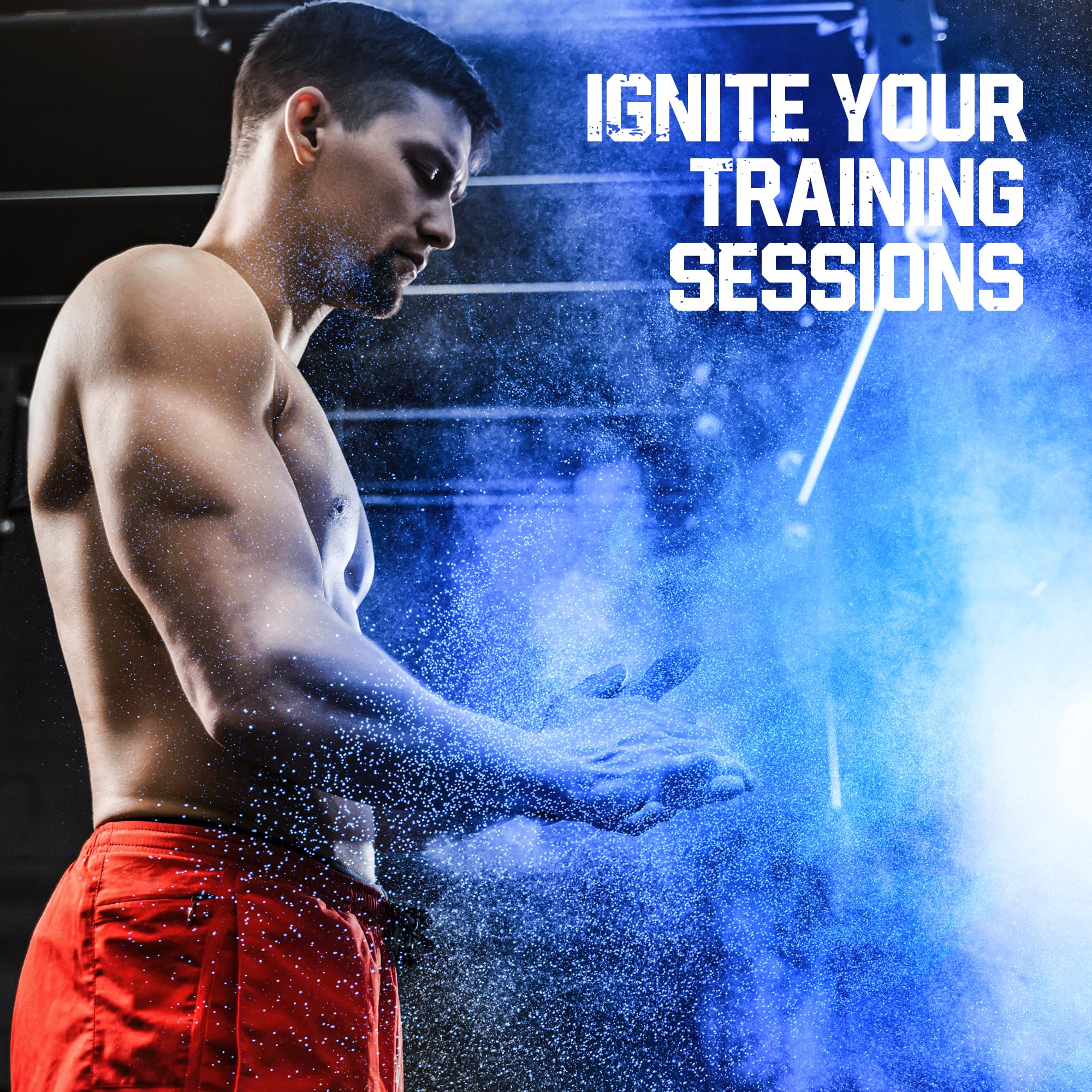 Six Star Pre-Workout Explosion 2.0 bottle with the pre-workout ready to mix.