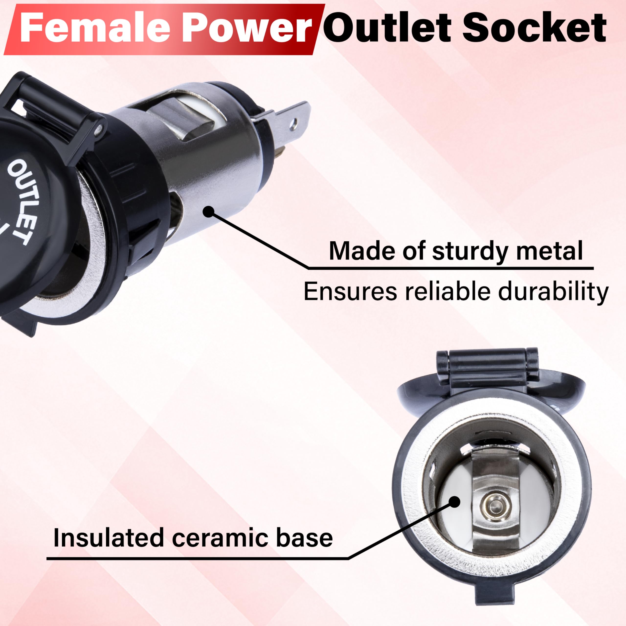 Sixzoo easy-install: align pins and connect to your car’s power for an extra outlet