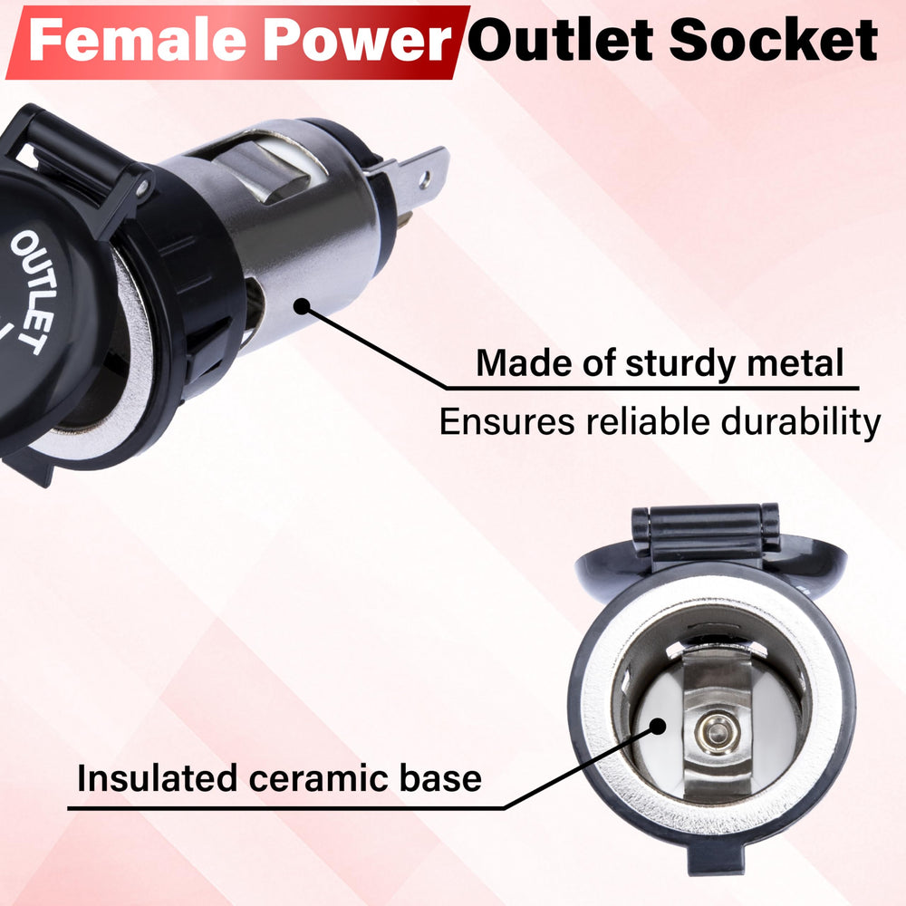 Sixzoo easy-install: align pins and connect to your car’s power for an extra outlet