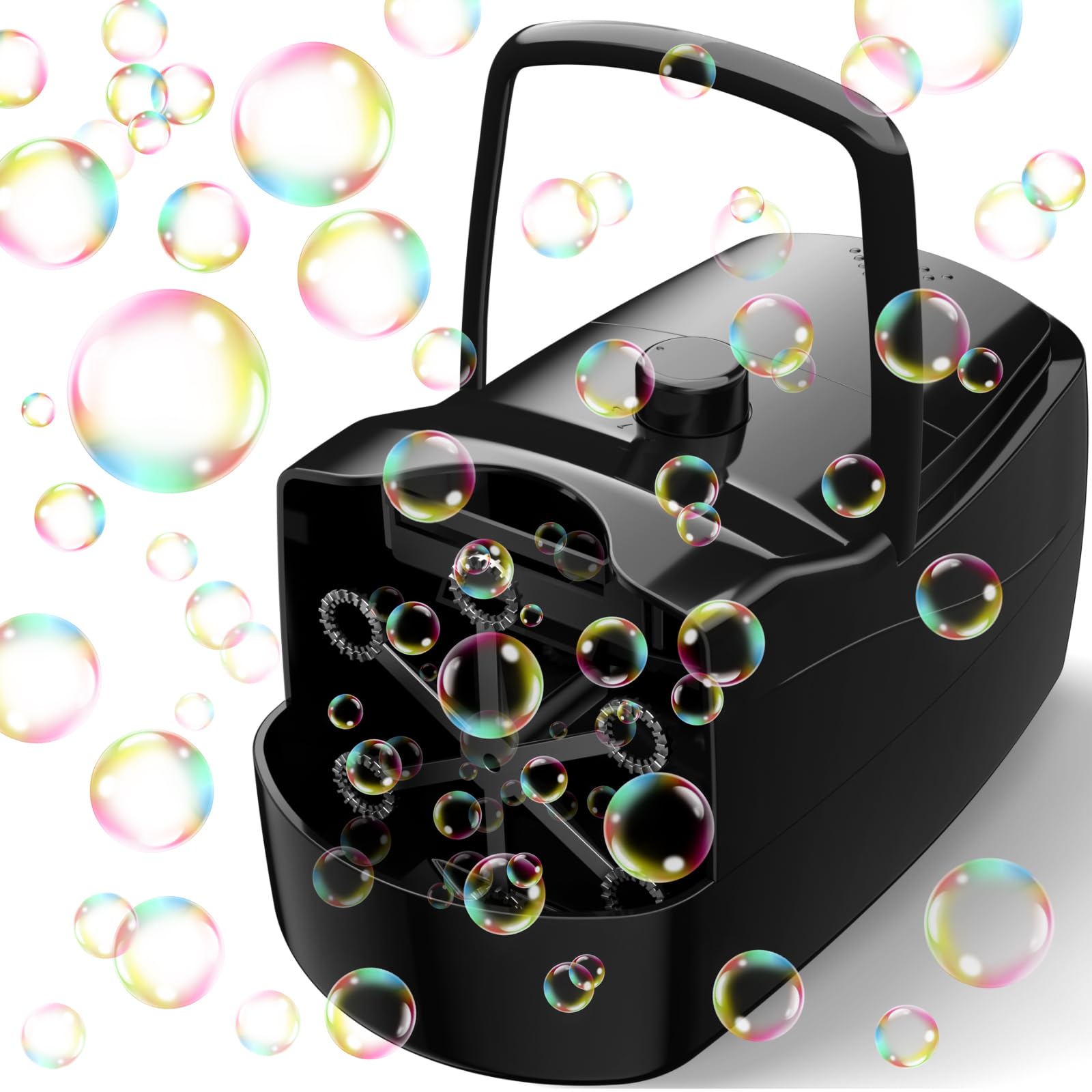 Sizonjoy bubble machine front view for quick, easy party setup.