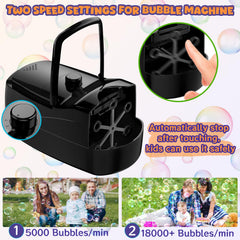 Sizonjoy bubble machine side angle highlighting portable, lightweight design.