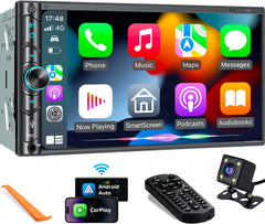 SJOYBRING upgrade din 7-inch touchscreen front view enables quick navigation.