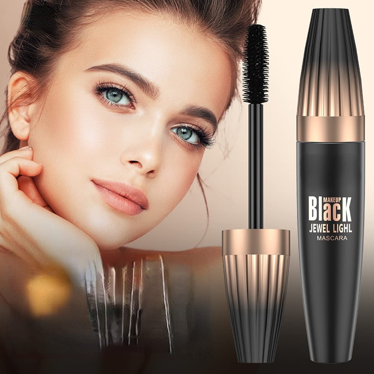 SJXYOYDS My Amazing Lash Mascara volume and length effect on natural lashes.
