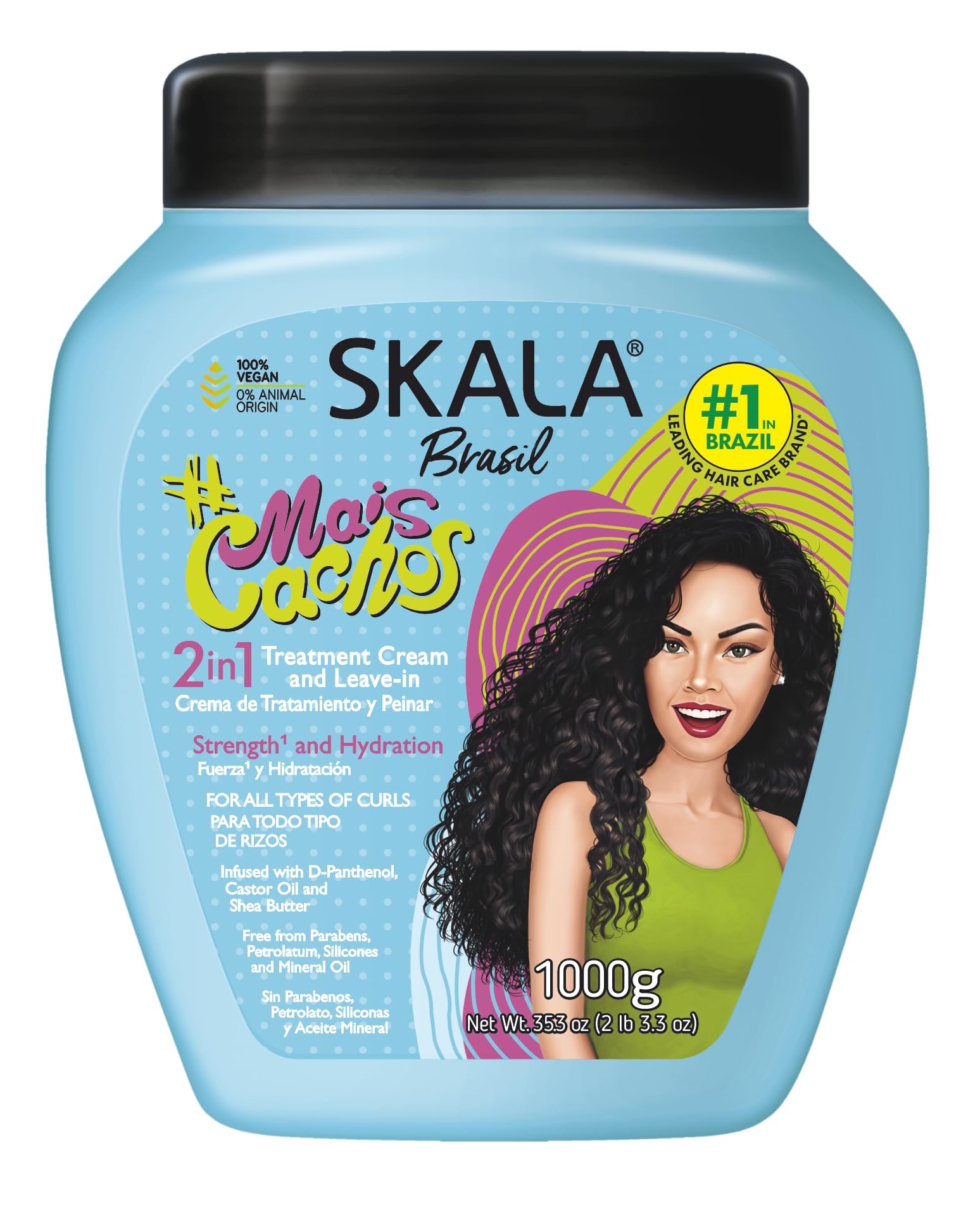 SKALA 2-in-1 cream swirl highlights creamy texture for curl definition