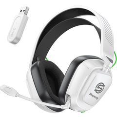 SKAPENDY 2.4GHz headset with stable dongle connection for PC and console gaming