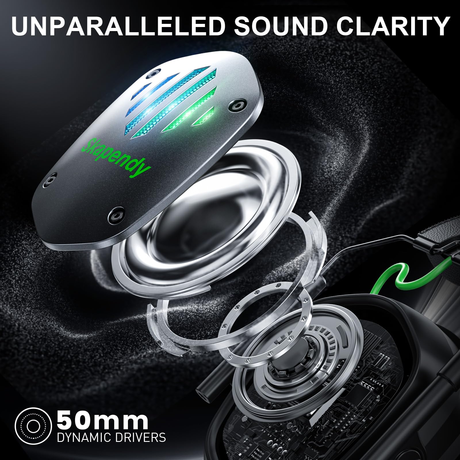 SKAPENDY VK81 RGB lighting active, enhancing gaming ambiance