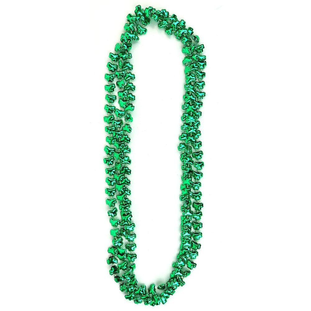 Green 1/2-inch shamrock beads create festive St. Patrick's vibes.