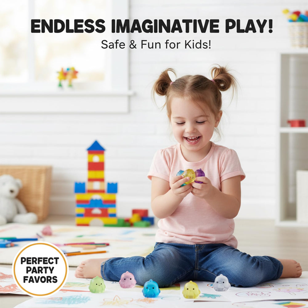 Sketsia Mini Chick Squishy: easy-clean decor that doubles as a stress-relief toy.