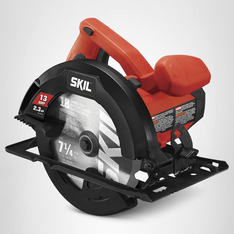 Skil 5080-01 in use on wood planks for shelving