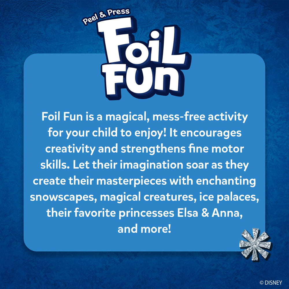 Skillmatics Foil Fun Disney Frozen craft session stays mess-free at home
