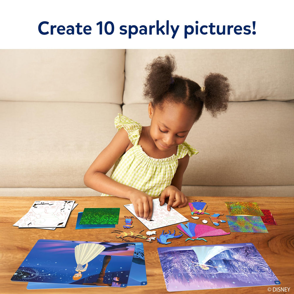 Skillmatics Foil Fun Disney Frozen foil sheets add sparkling detail to artworks