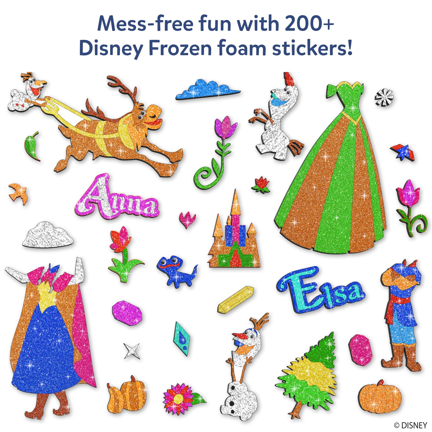 Skillmatics Foil Fun Disney Frozen sparkly details enhance princess styling