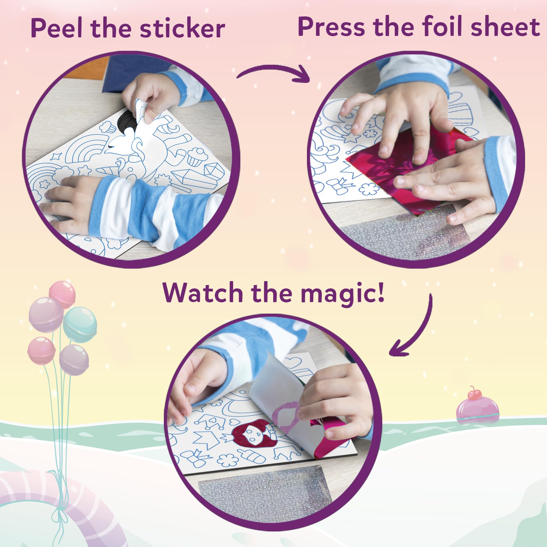 Skillmatics Foil Fun instruction manual for easy setup.