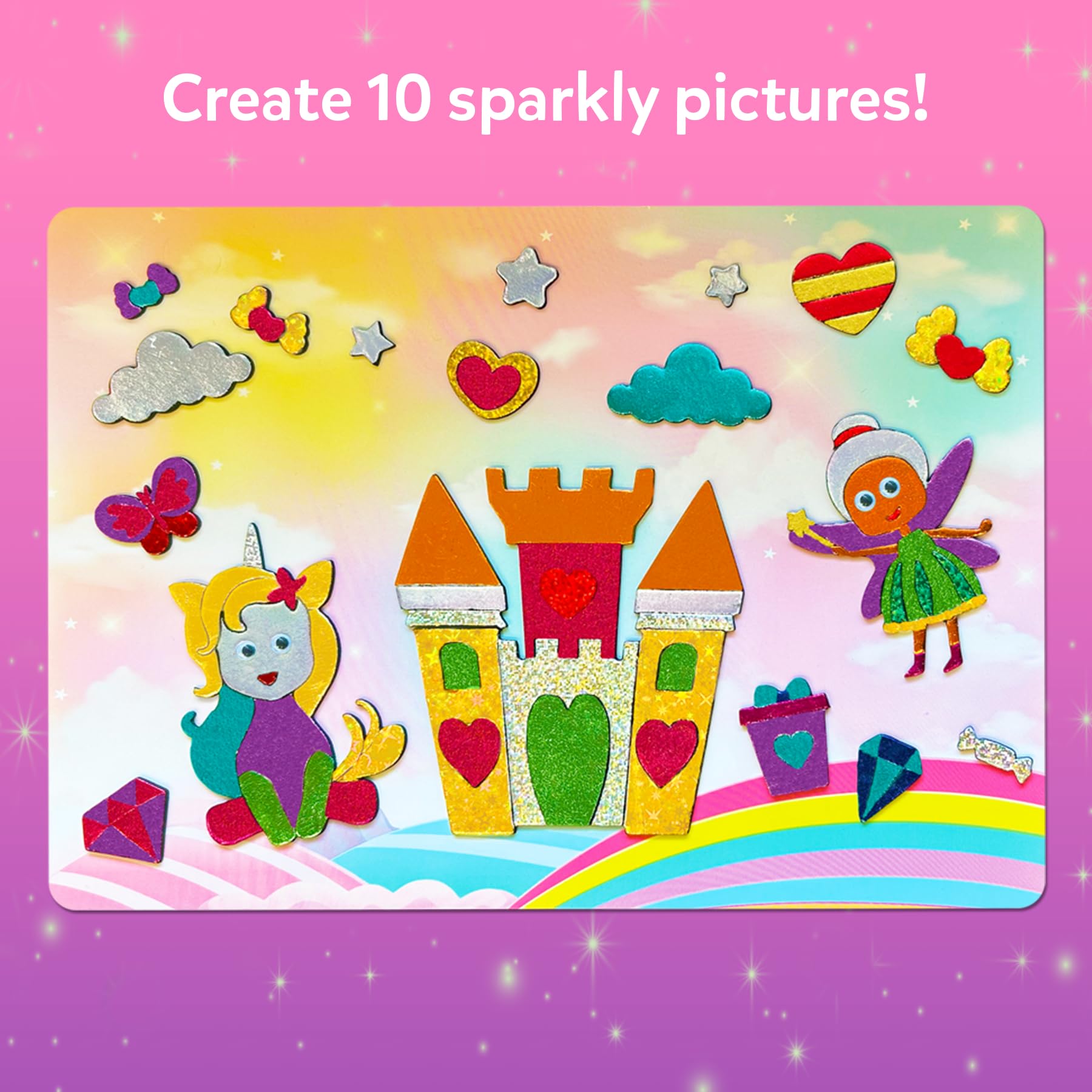 Skillmatics Foil Fun no-mess craft keeps surfaces clean.