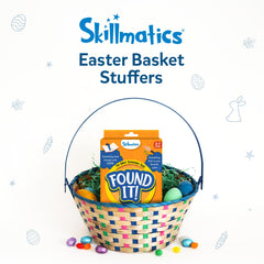 Skillmatics Found It! 50-card set offers varied rounds for durable play.
