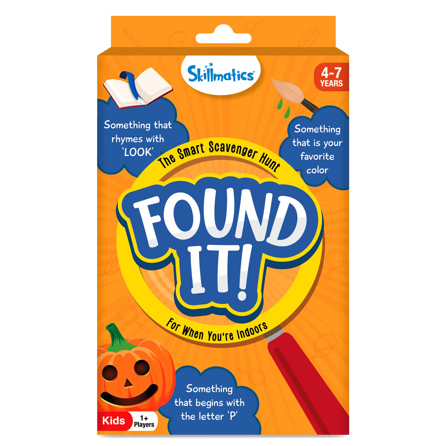Skillmatics Found It! game cards spread for indoor play, boosting observation and pattern recognition.
