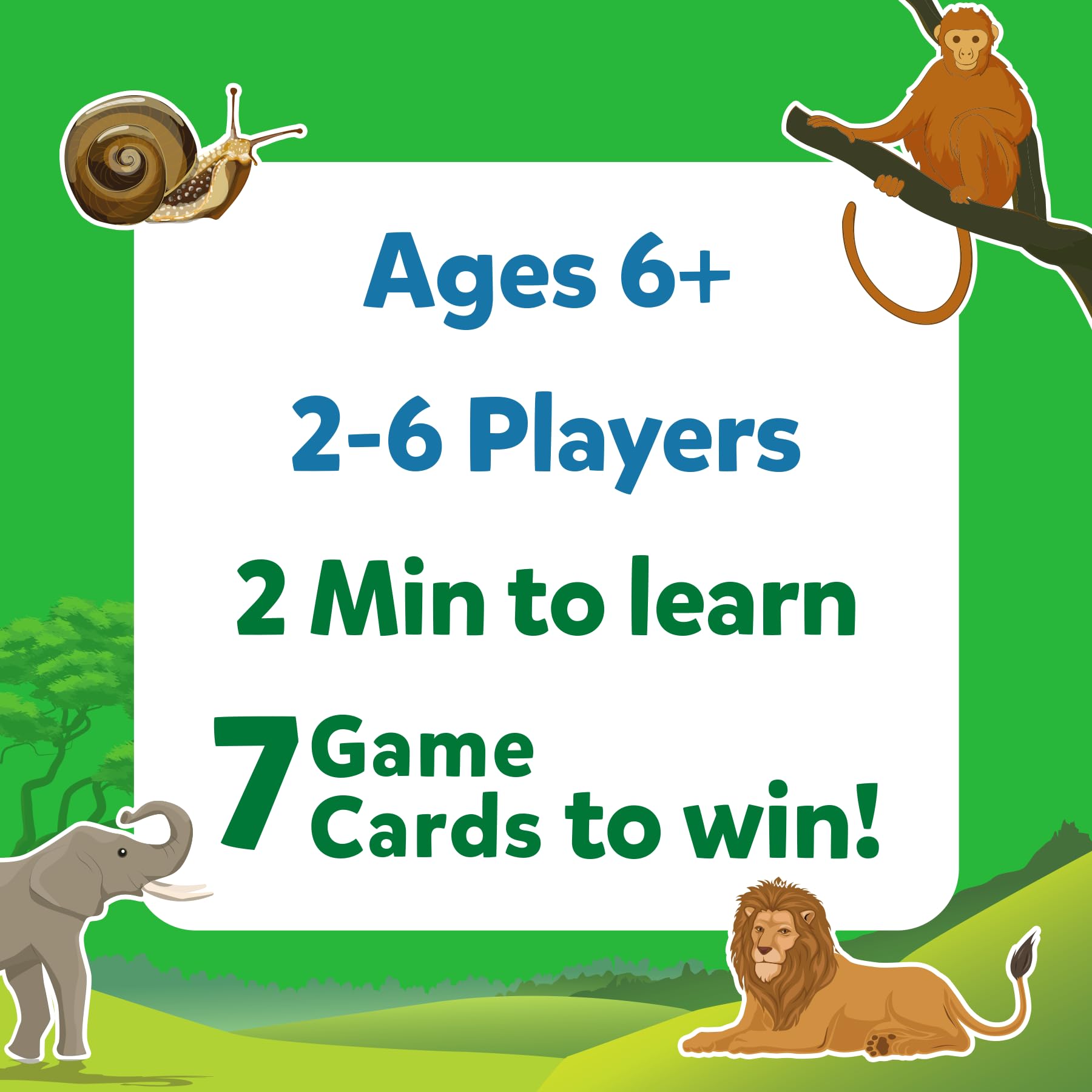 Skillmatics Guess in 10 Animal Planet family night setup with smiling players.