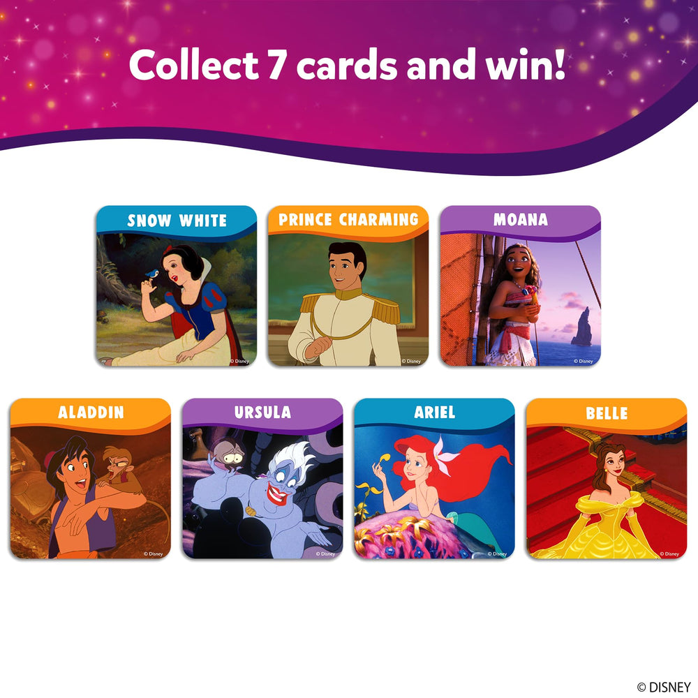 Skillmatics Disney Princess cards featuring Cinderella, Ariel, Jasmine for recognition fun