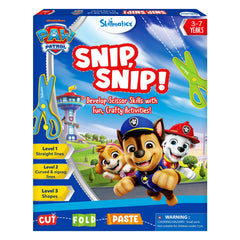 Skillmatics Scissor Skills Activity Book cover featuring Paw Patrol invites early motor skills practice.