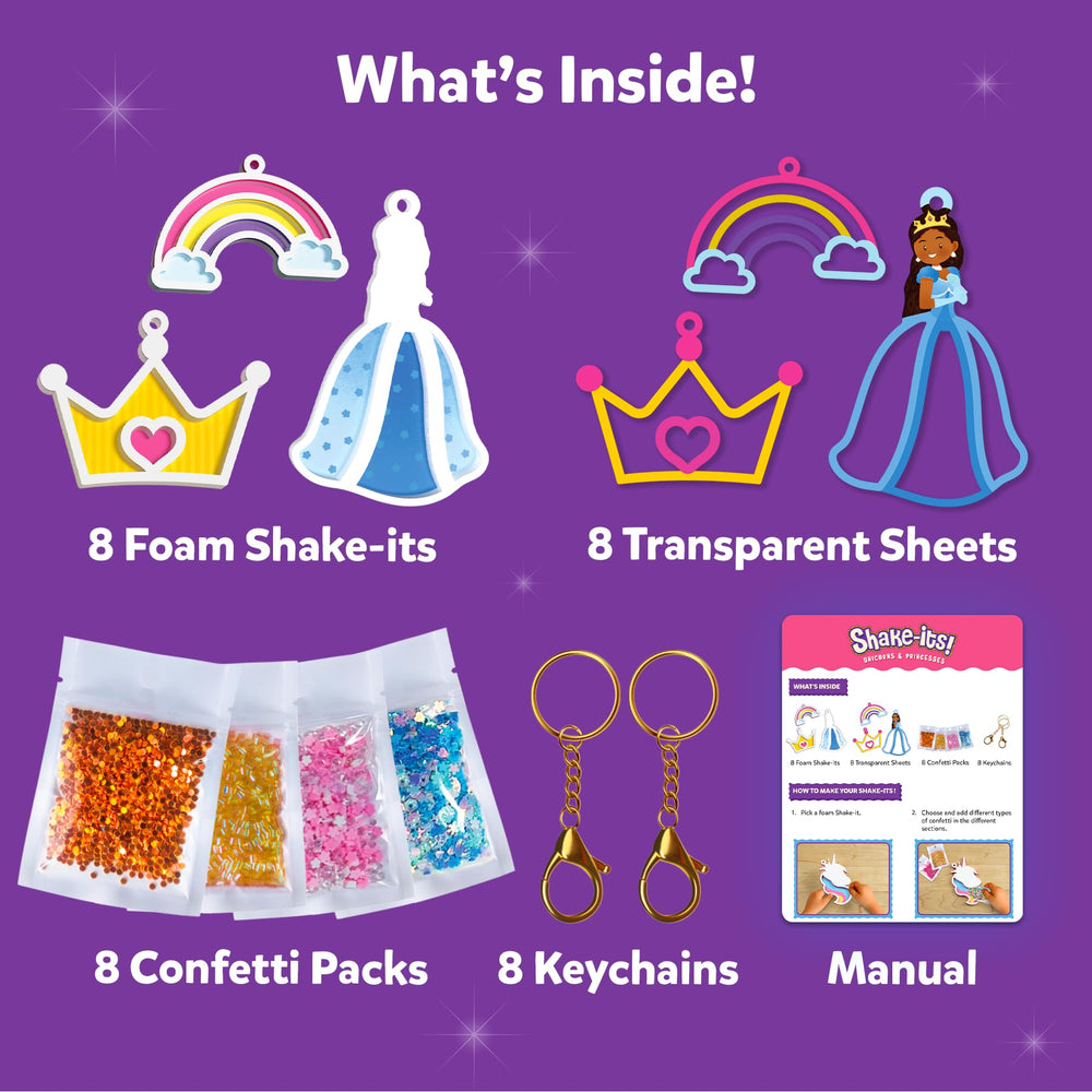 Skillmatics Shake-its display-ready crafts brighten backpacks and rooms.