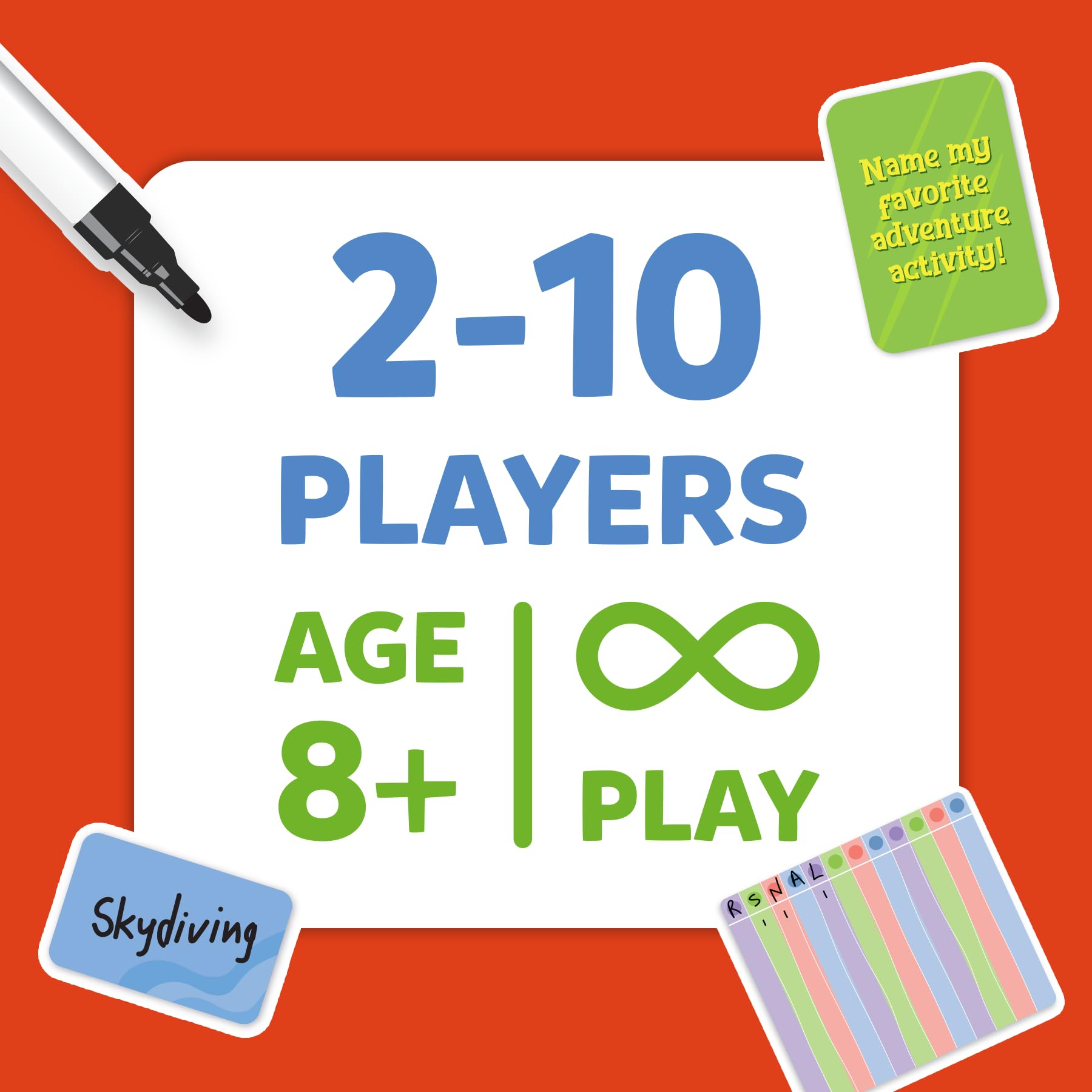 Skillmatics Who Knows You Best party scene captures the energy of group play