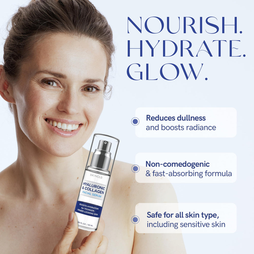 Packaging front highlights clean beauty suitable for all skin types.