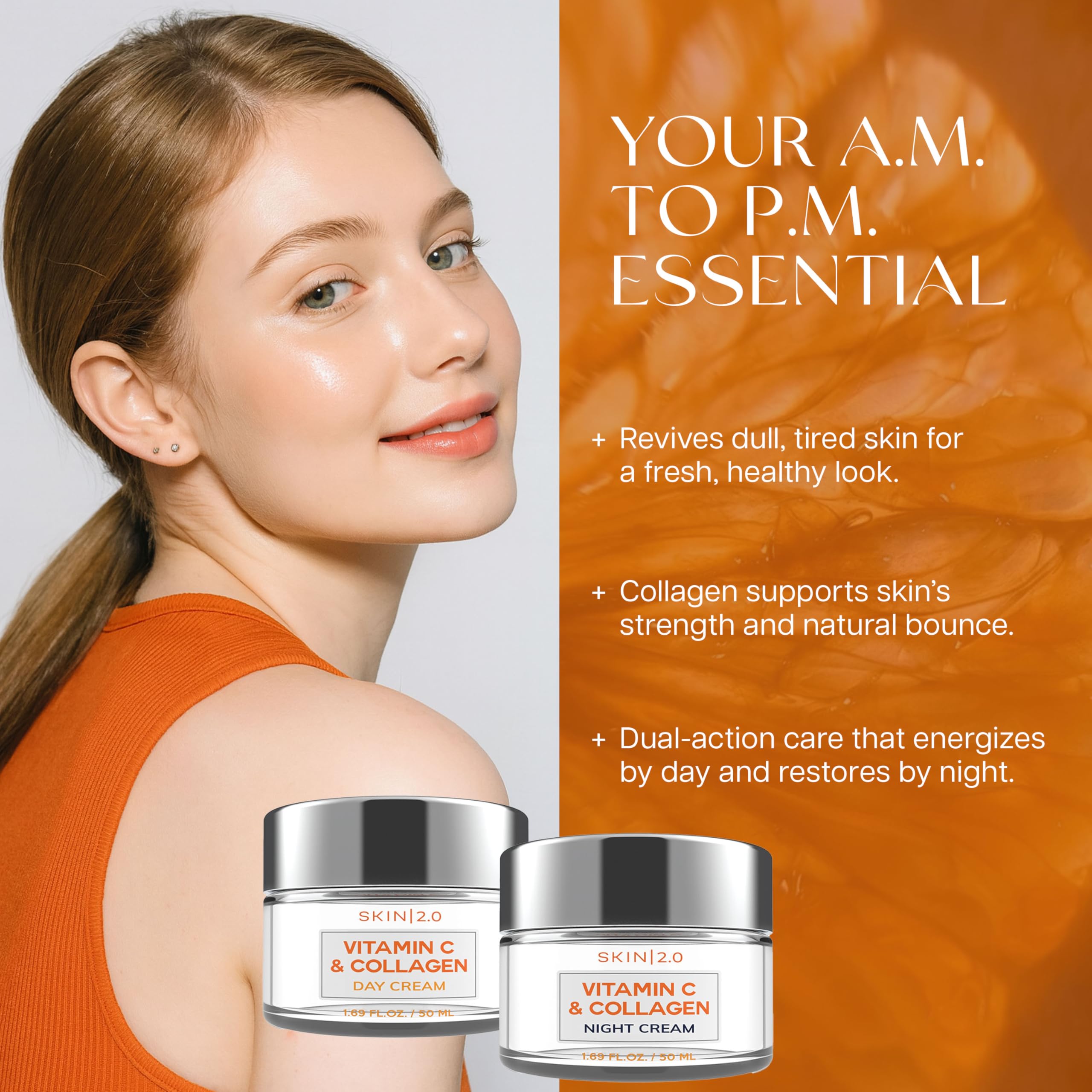 Skin 2.0 Hyaluronic Acid infusion boosts hydration and plumpness.
