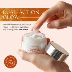 Skin 2.0 Vitamin C and Collagen formula highlights firmer, refreshed skin.
