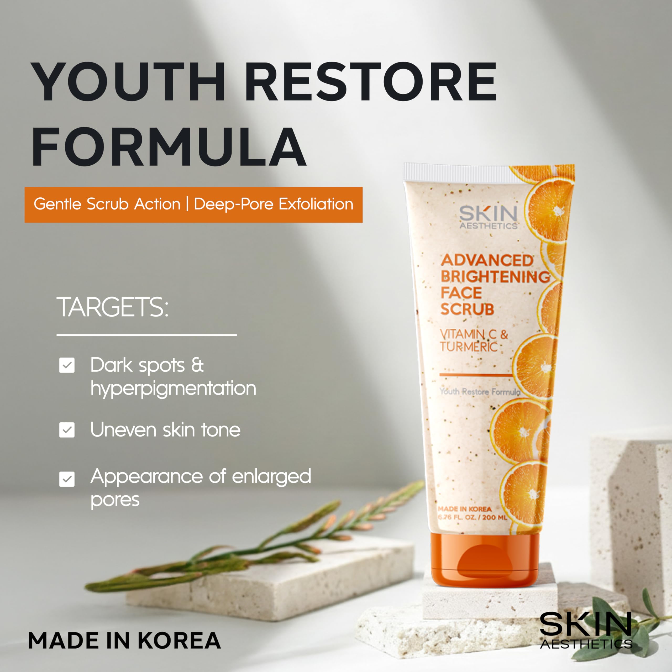 Massage with circular motions to reveal more even skin tone.