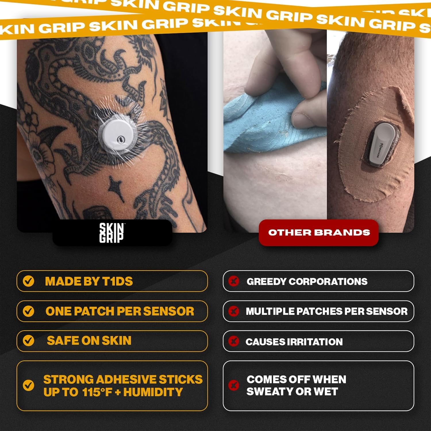 Skin Grip Freestyle Libre 3 easy-apply design supports quick setup.