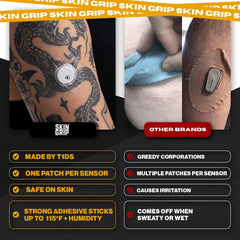 Skin Grip Freestyle Libre 3 easy-apply design supports quick setup.