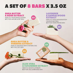 Skin Said Yes lavender-scented bar promotes a calming bath ritual.
