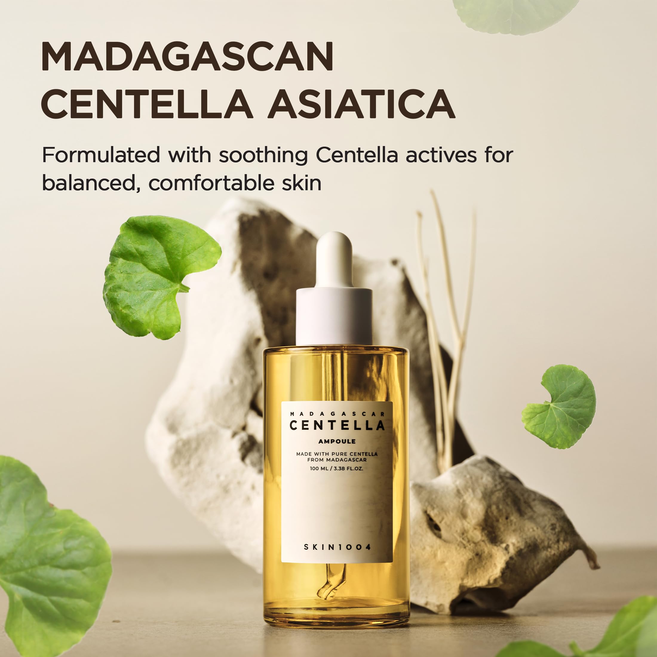 SKIN1004 image implying immediate calming hydration for sensitive skin