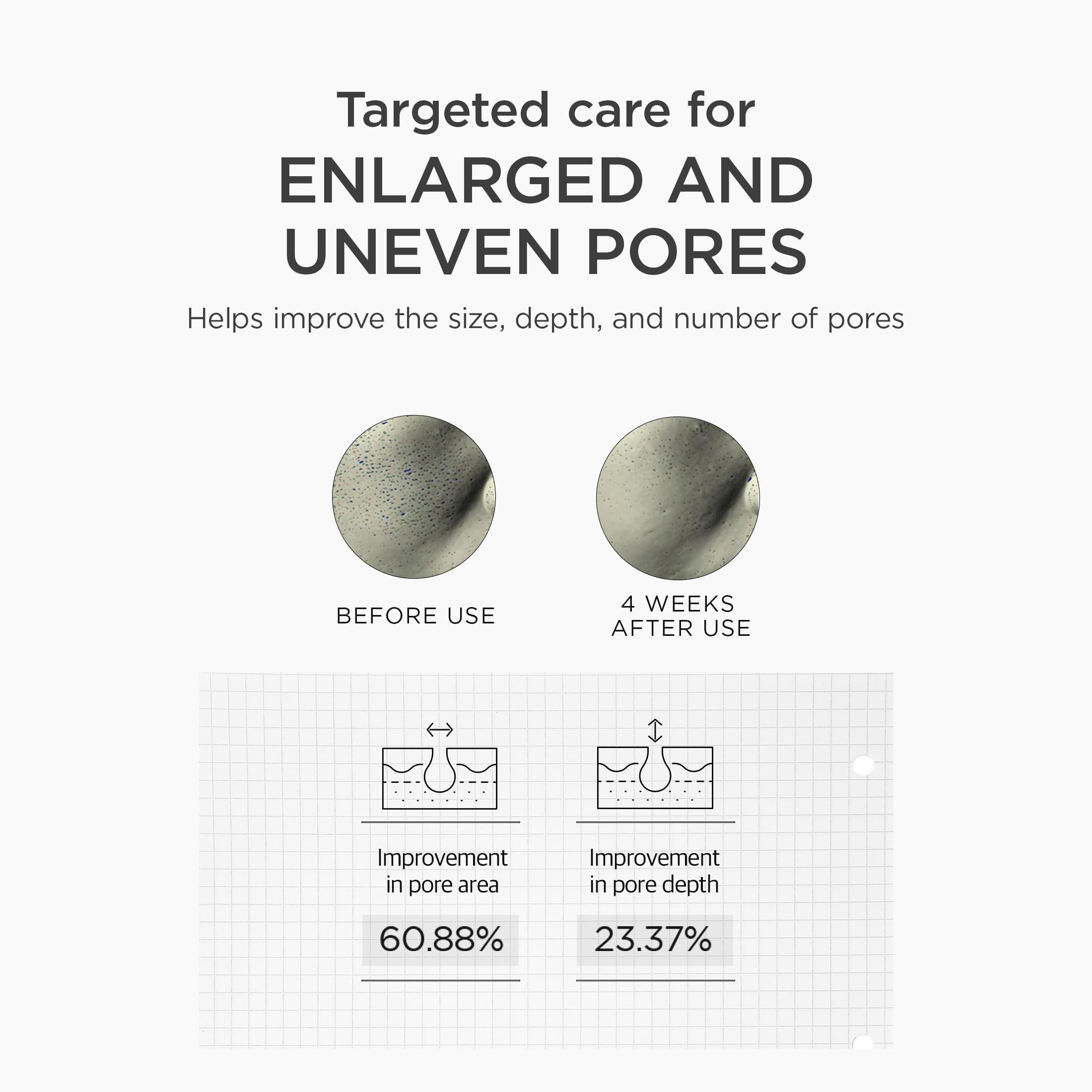 SKIN1004 Pores minimizer concept shown as refined skin texture.