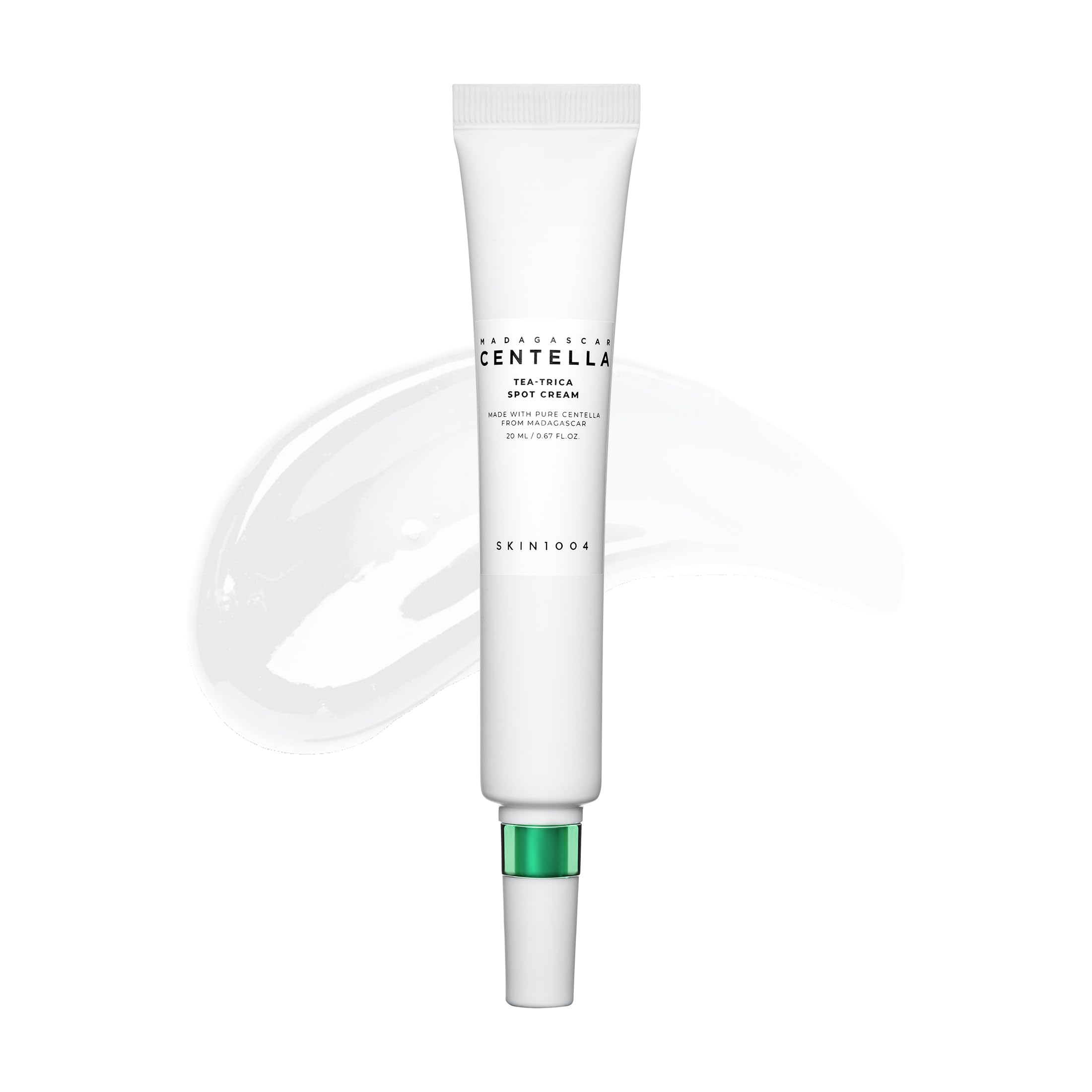 SKIN1004 Tea-Trica Spot Cream close-up for targeted soothing application.