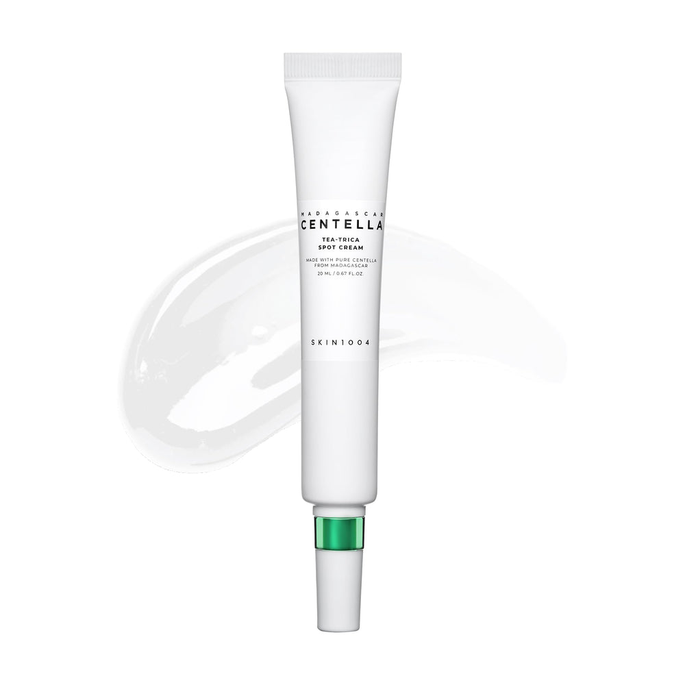 SKIN1004 Tea-Trica Spot Cream close-up for targeted soothing application.