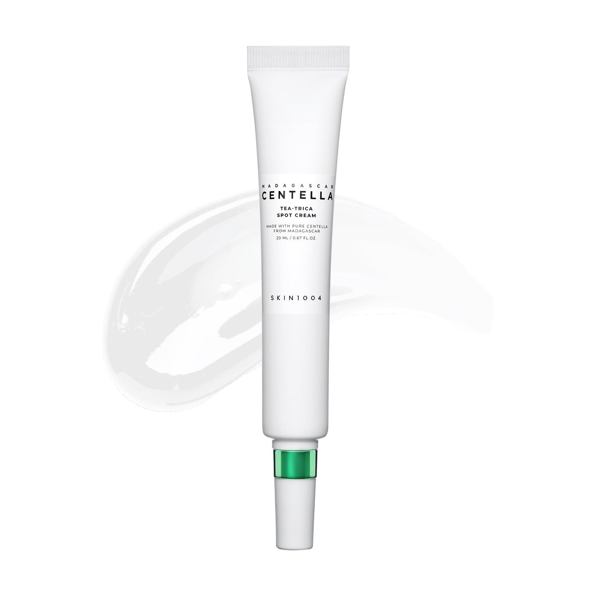 SKIN1004 Tea-Trica Spot Cream close-up for targeted soothing application.