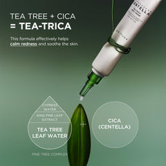SKIN1004 Tea-Trica Spot Cream applied to a small affected area.