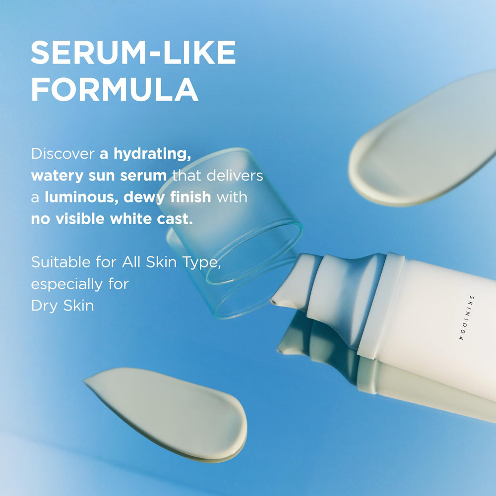 Transparent finish after applying SKIN1004 serum under makeup.