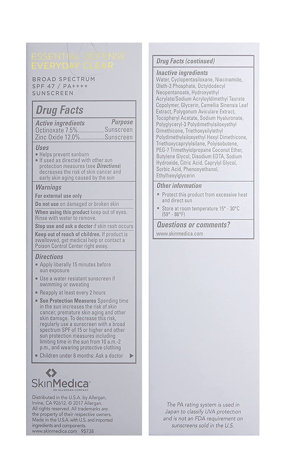 Fragrance-free SkinMedica Essential Defense SPF 47 gentle on sensitive skin