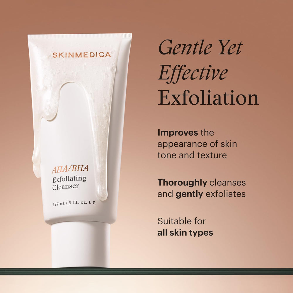SkinMedica exfoliating face wash foaming action for deep cleanse