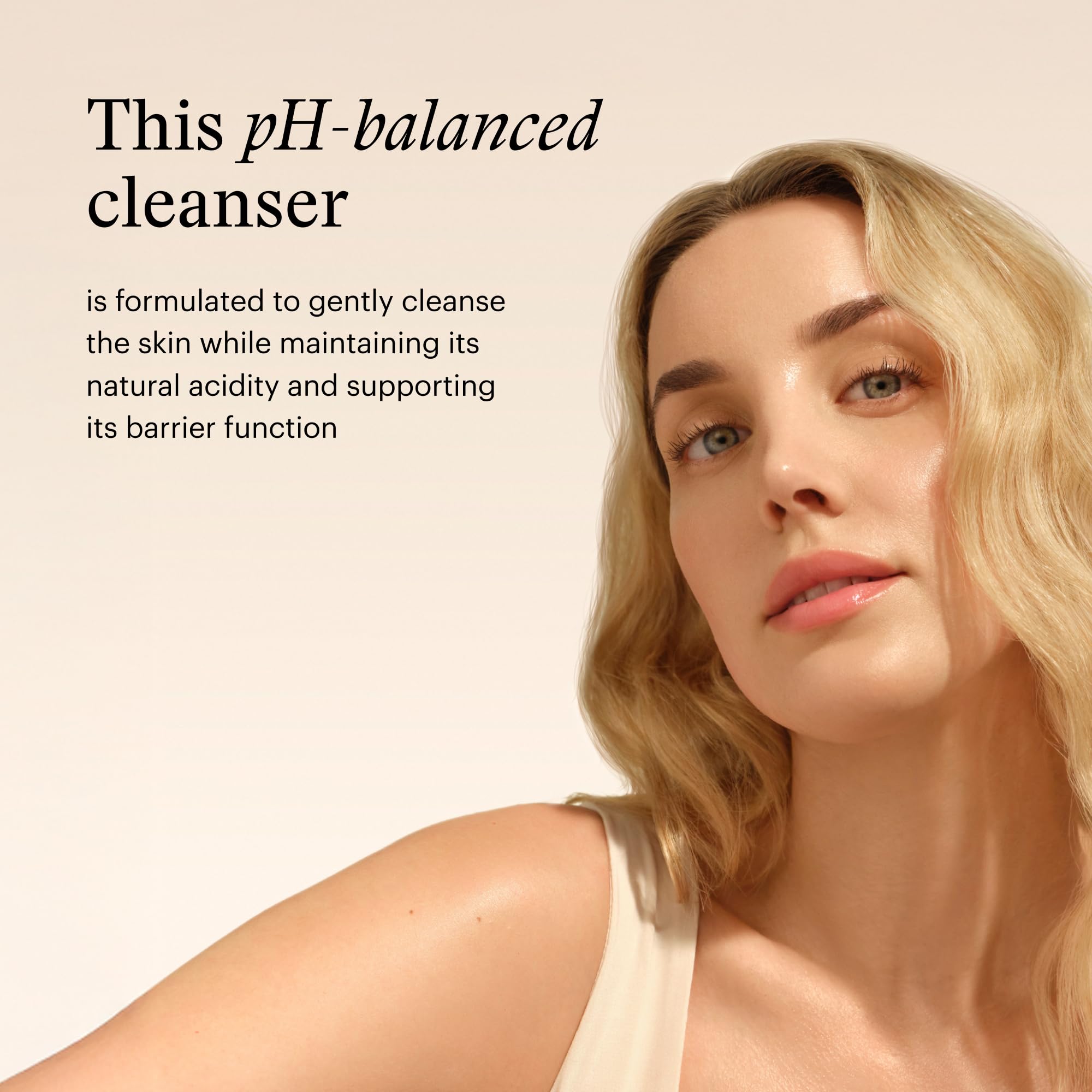 SkinMedica Facial Cleanser dispensed lather emphasizing cleansing without dryness