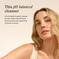 SkinMedica Facial Cleanser dispensed lather emphasizing cleansing without dryness