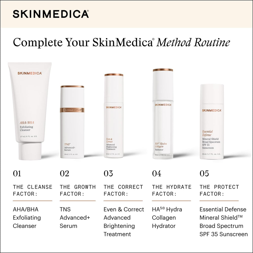 Fragrance-free SkinMedica HA5 label on bottle
