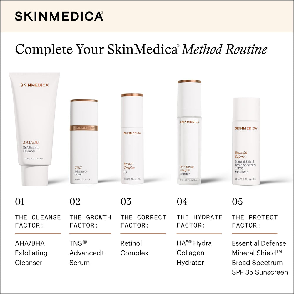 SkinMedica Retinol 0.5 Complex nightly skincare routine setup
