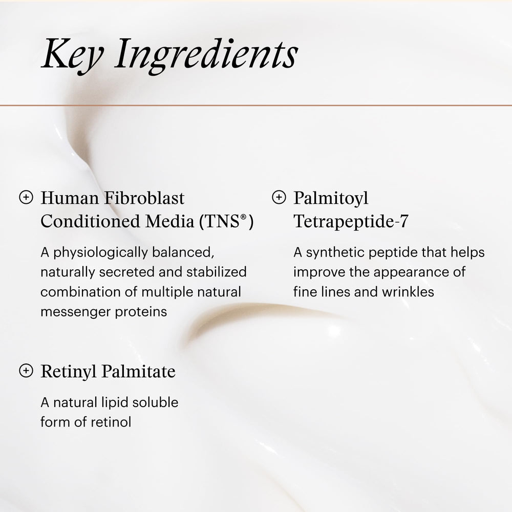 Applying SkinMedica TNS Eye Repair Cream around the eye area for gentle comfort.