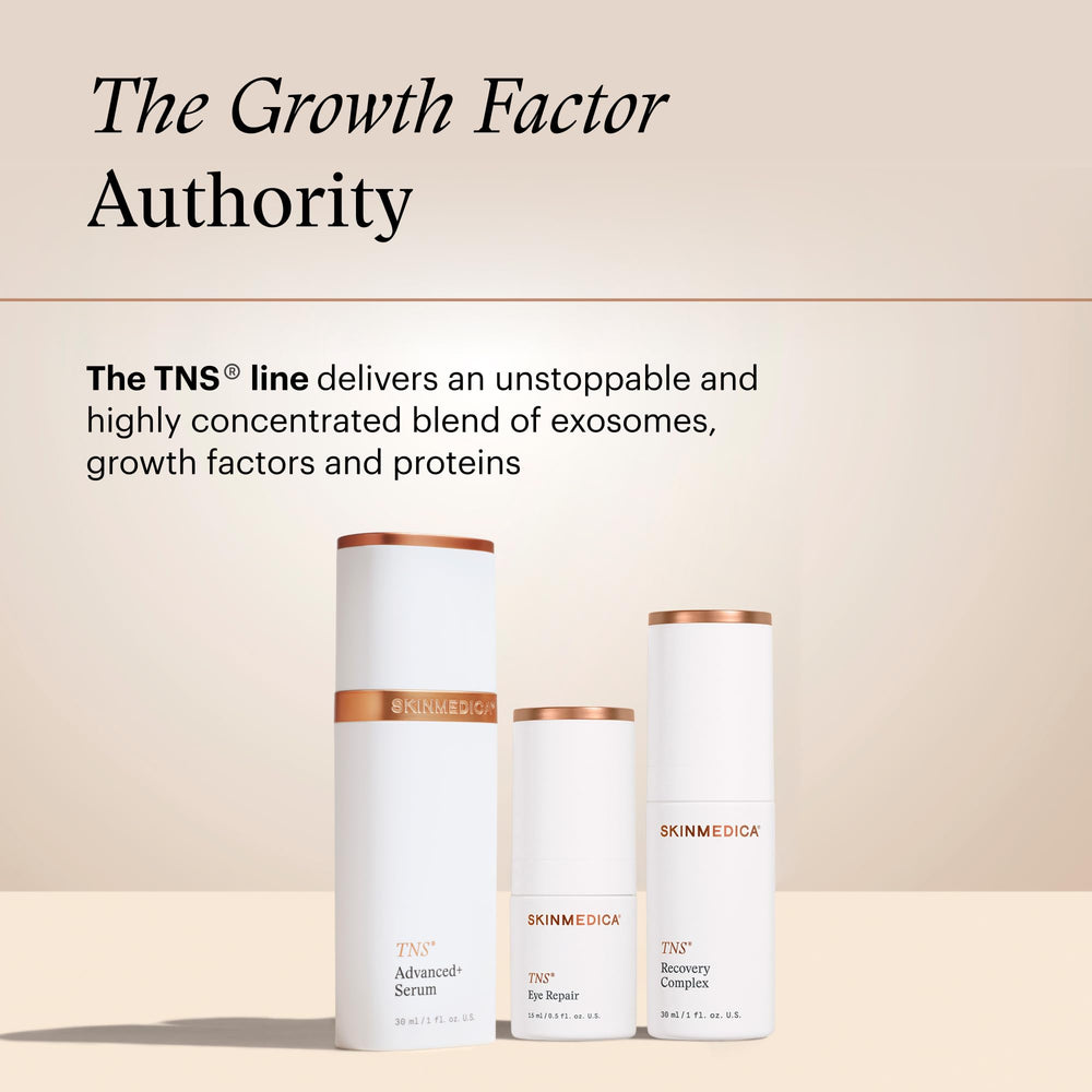 Dark circles around the eyes may appear brighter with SkinMedica TNS Eye Repair Cream.